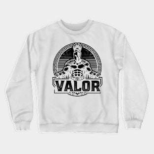 Gladiator Valor Two - Black Design Crewneck Sweatshirt